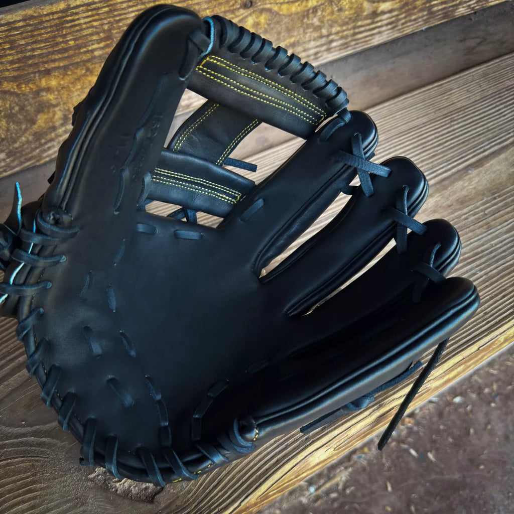 Emery Summit Pro 1627 Infield Glove – Black / Gold – Emery Glove Co.