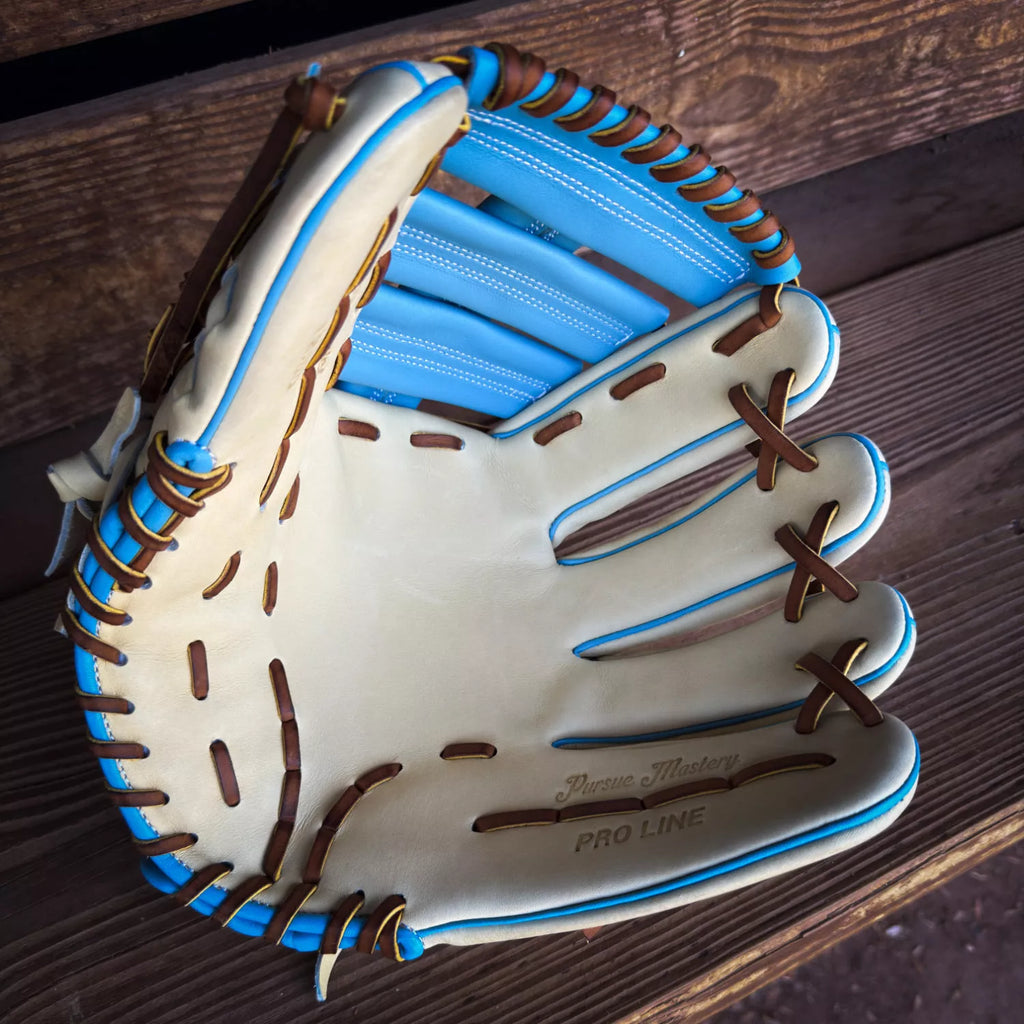 Emery Summit Pro YC52 Outfield Glove – Tan / Light Blue – Emery Emery Summit Pro YC52 Outfield Glove – Tan / Light Blue – Emery